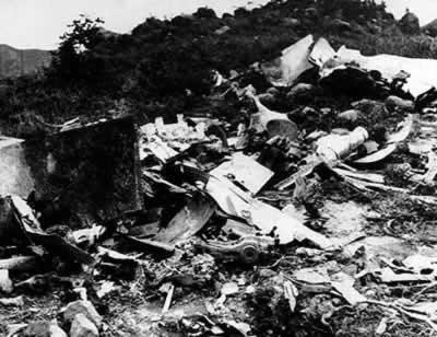 1967年8月21日 侵入我國的美機被擊落（圖片來源：歷史上的今天TodayOnHistory.com）