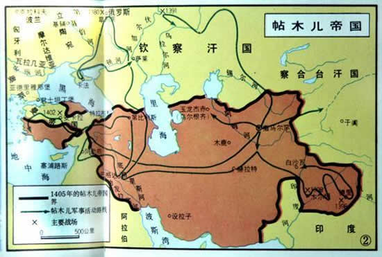 帖木兒帝國君主帖木兒逝世