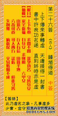觀音靈簽第二十六簽：鐘馗得道詳解1
