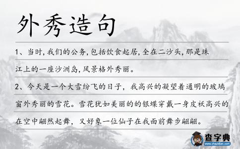 外秀造句