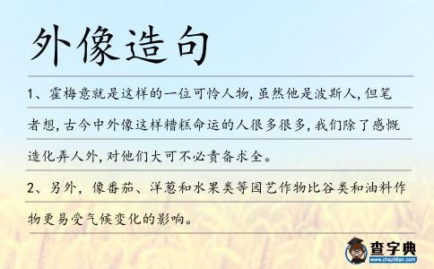 外像造句