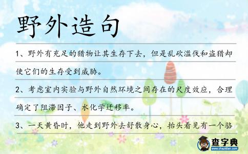 野外造句