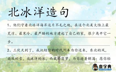 北冰洋造句
