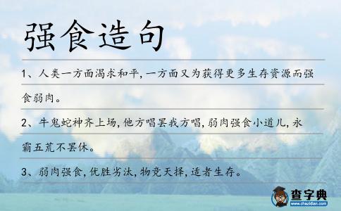 強食造句