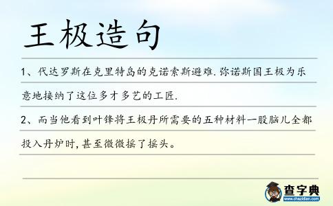 王極造句