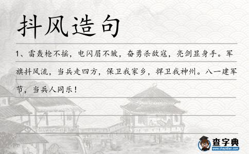抖風造句