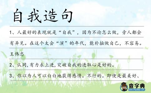 自我造句