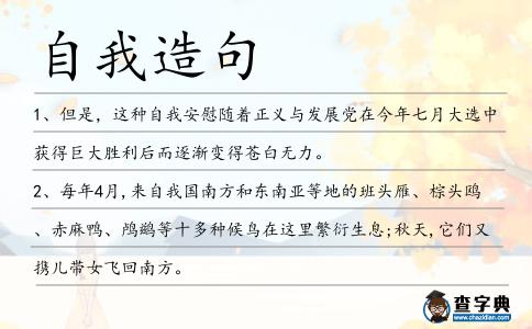 自我造句