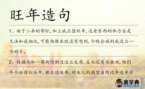 旺年造句