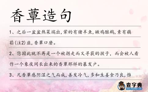 香蕈造句