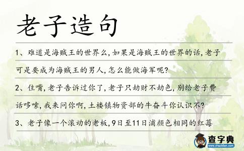 老子造句