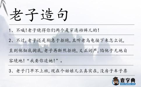 老子造句