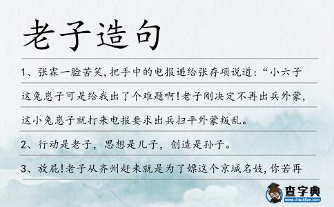 老子造句
