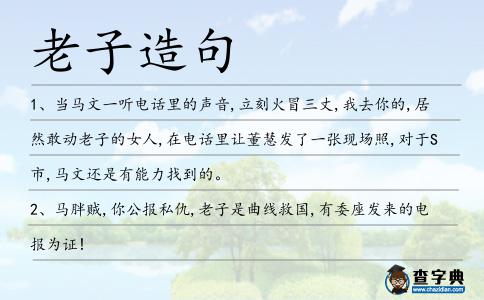 老子造句