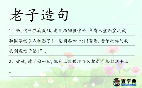 老子造句