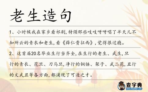 老生造句