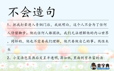 不會(huì)造句