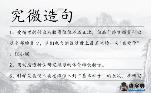 究微造句