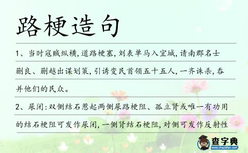 路梗造句