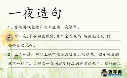 一夜造句