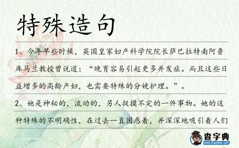 特殊造句
