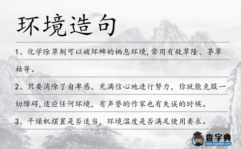 環境造句