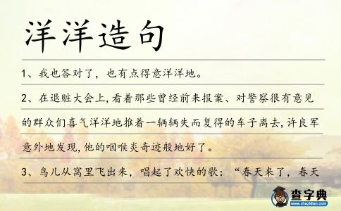 洋洋造句