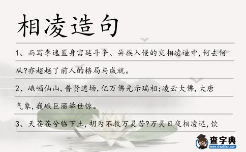 相凌造句