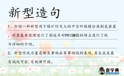 新型造句