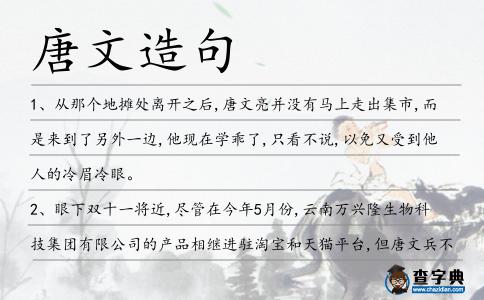 唐文造句