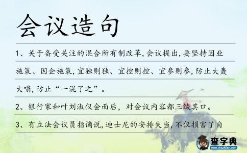 會議造句