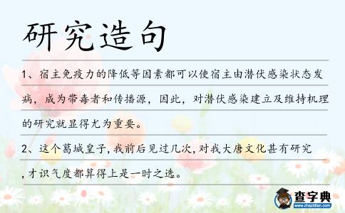 研究造句