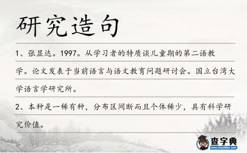 研究造句