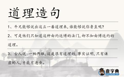 道理造句