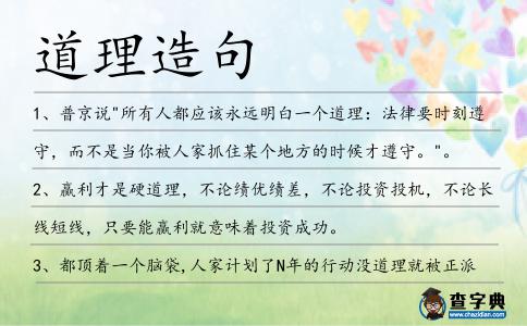 道理造句