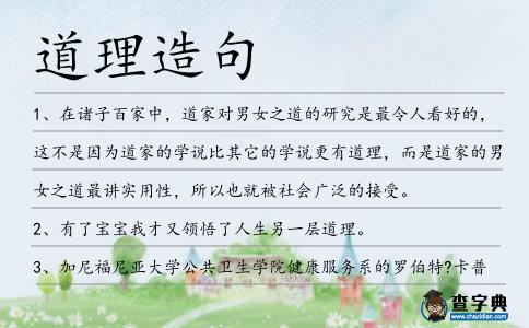 道理造句