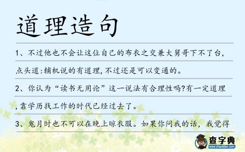 道理造句