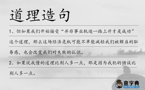 道理造句