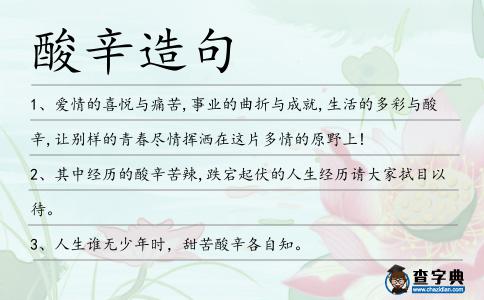 酸辛造句