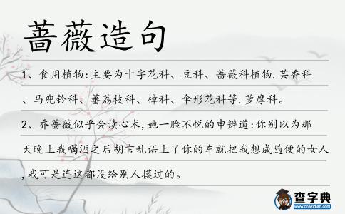 薔薇造句