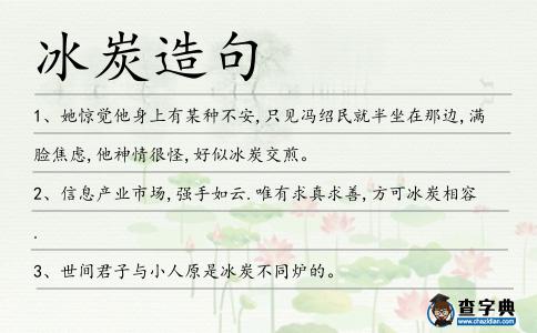 冰炭造句