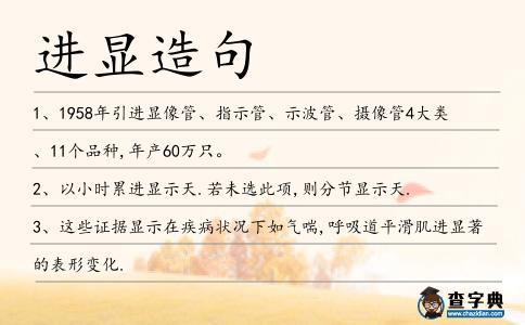 進顯造句