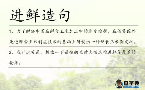 進鮮造句