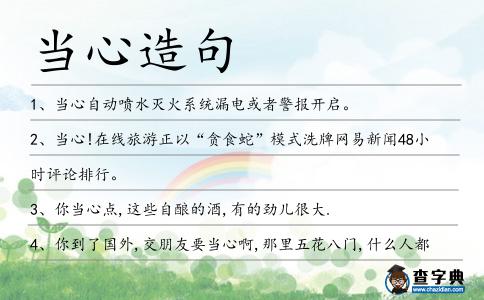 當(dāng)心造句