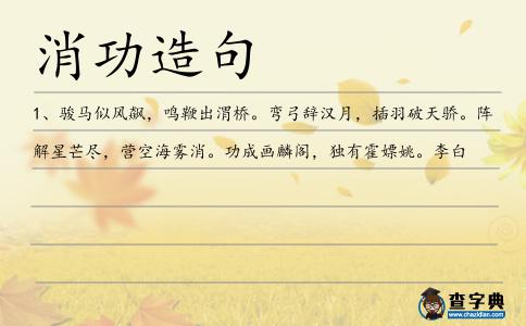 消功造句