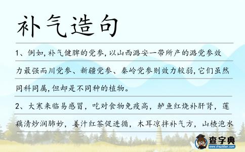 補氣造句