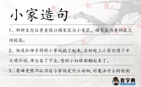小家造句