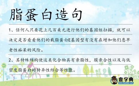 脂蛋白造句