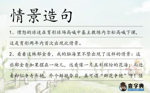 情景造句