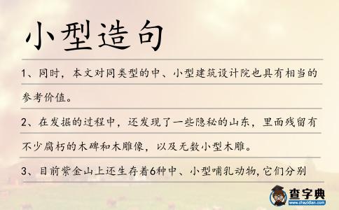 小型造句
